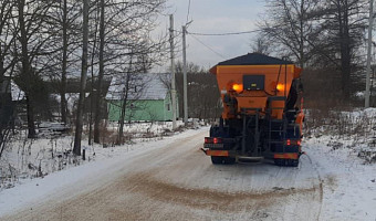 ﻿В Туле продолжается уборка городских улиц 13 декабря