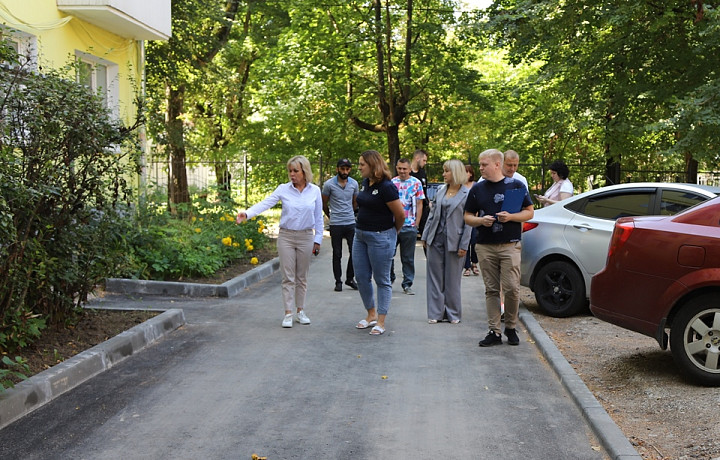 Мэр Тулы Ольга Слюсарева приняла участие в приемке работ по проекту «Наш город»