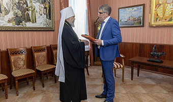 Врио губернатора Миляев встретился с митрополитом Тульским и Ефремовским Алексием
