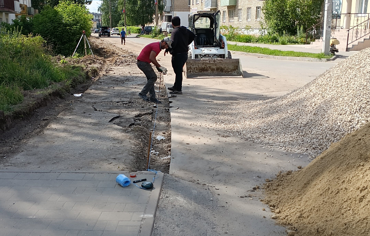 В Ясногорске продолжается ремонт дорог