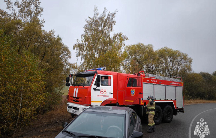 5 октября в Тульской области произошло 3 пожара