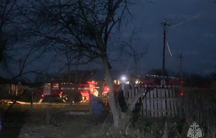 В плавской деревне Гремячево произошел пожар в жилом доме