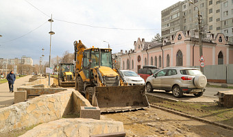 В Туле начался ремонт тротуаров