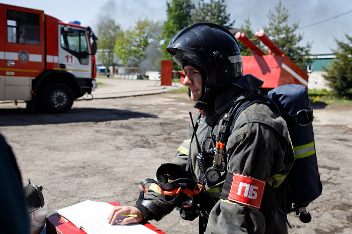 В Туле определили лучшее звено газодымозащитной службы