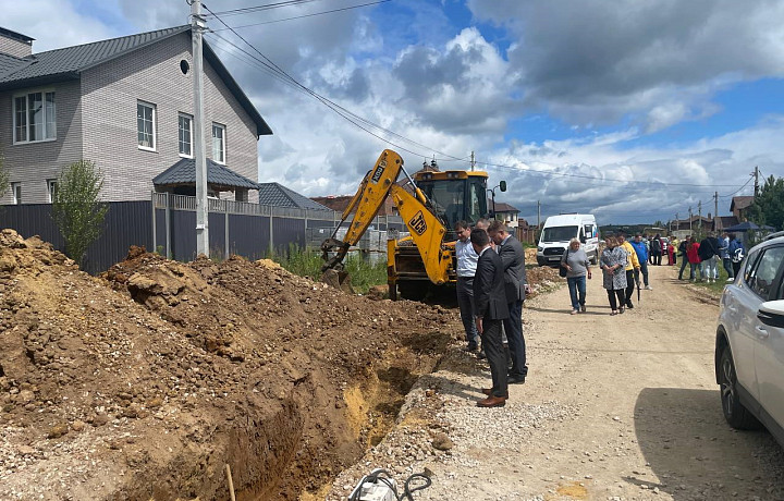 В Зареченском районе Тулы по Светлым проездам строят газопровод протяженностью 4,5 километра