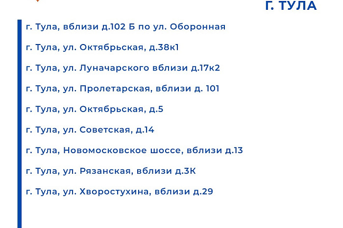 В тульской Госавтоинспекции назвали все точки, где расположены дорожные камеры