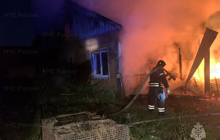 При пожаре в жилом доме в селе под Новомосковском пострадали люди